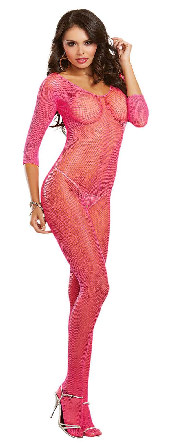Bodystocking - One Size - Neon Pink Luxe Ember Essentials