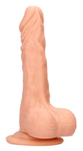 8 Inch Dong With Testicles - Flesh Luxe Ember Essentials