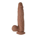 Real Cocks Dual Layered - Brown Luxe Ember Essentials