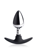 Dark Invader Metal and Silicone Anal Plug - Medium - Luxe Ember Essentials