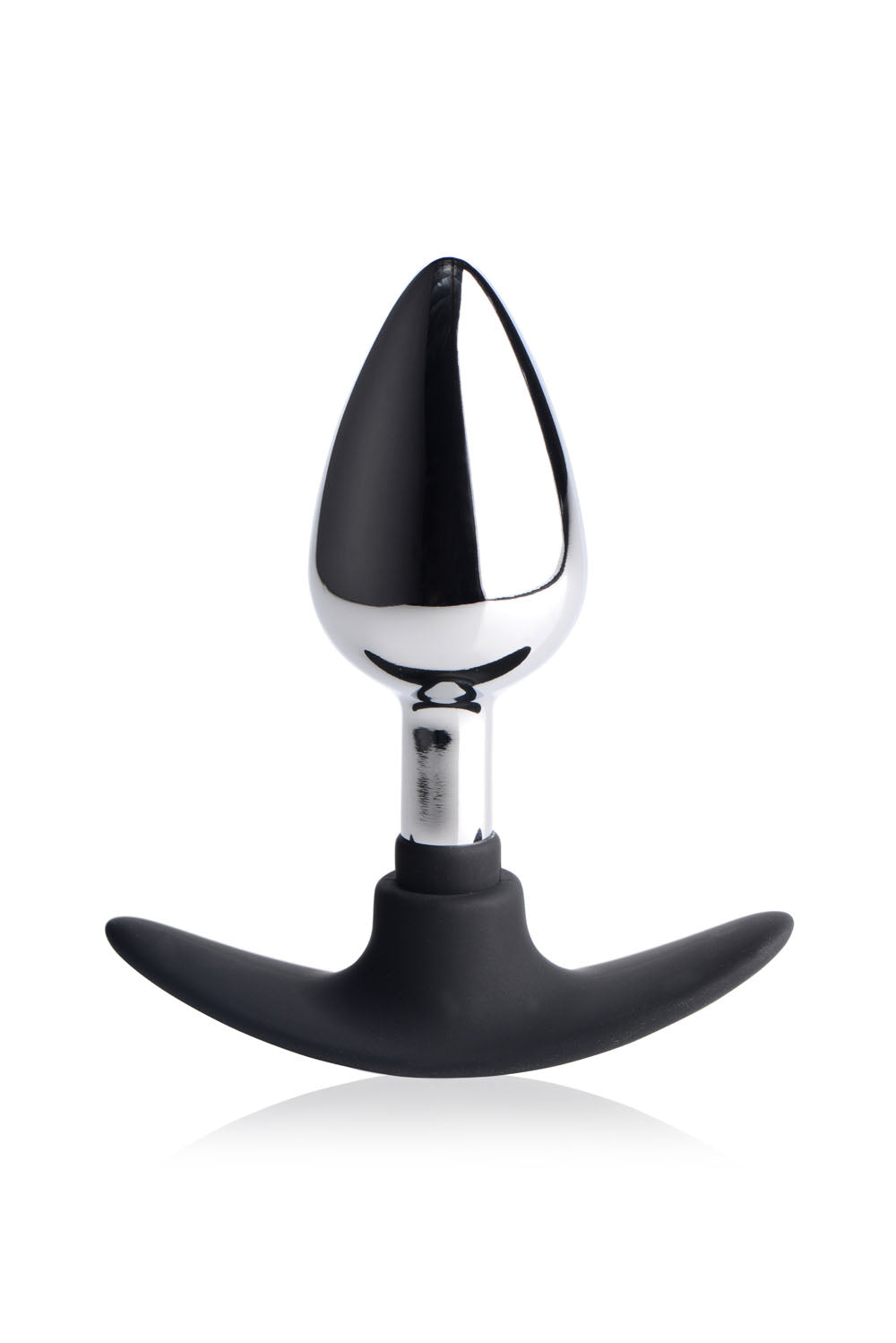 Dark Invader Metal and Silicone Anal Plug - Medium - Luxe Ember Essentials