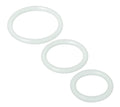 Trinity Silicone Cock Rings - Clear Luxe Ember Essentials