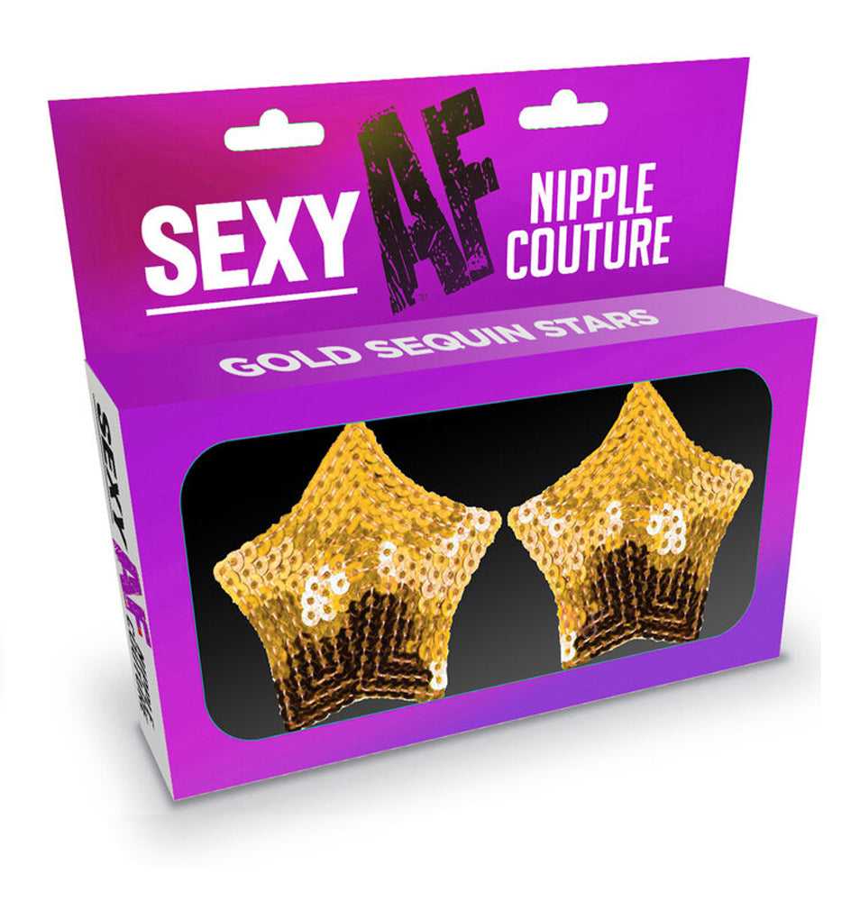 Sexy Af Nipple Couture Gold Sequin Stars Luxe Ember Essentials