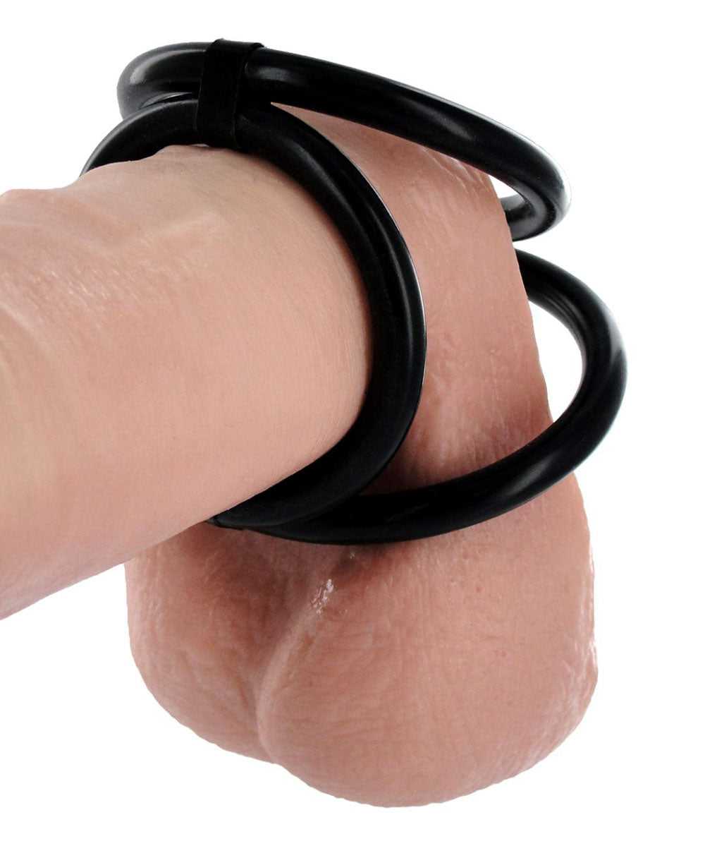 Easy Release Tri Cock and Ball Ring Luxe Ember Essentials