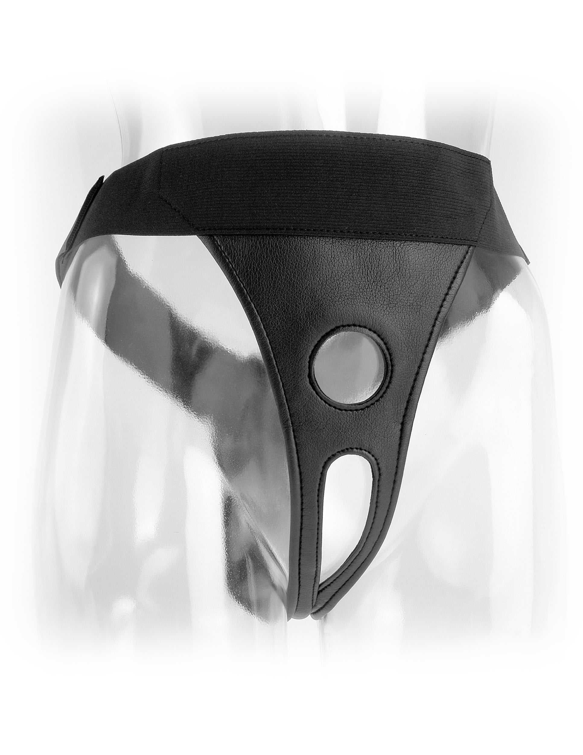 Fetish Fantasy Series Crotchless Harness - Black Luxe Ember Essentials