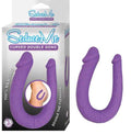 Seduce Me Curved Double Dong - Purple Luxe Ember Essentials
