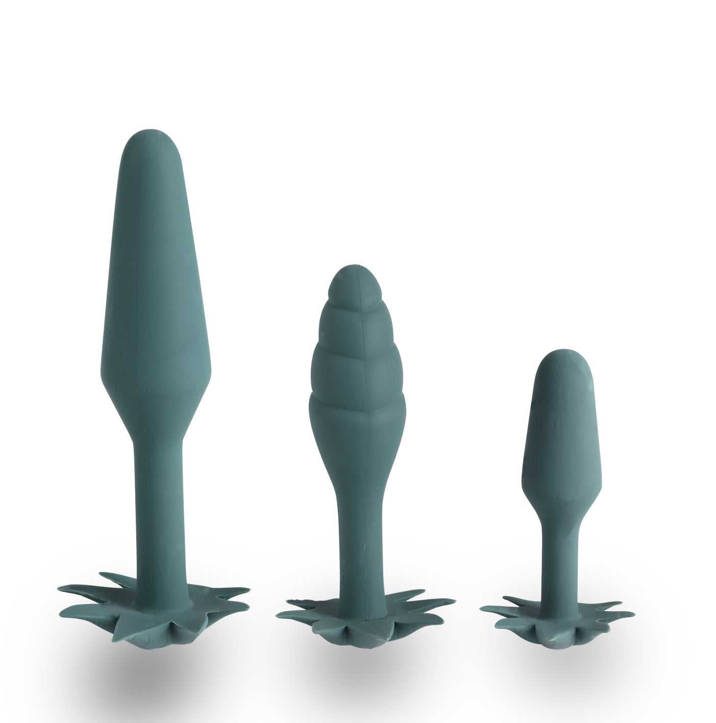 Doobies Pot Leaf Anal Trainer Silicone Set - Green Luxe Ember Essentials