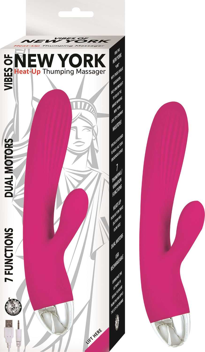 Vibes of New York - Heat-Up Thumping Massager Luxe Ember Essentials