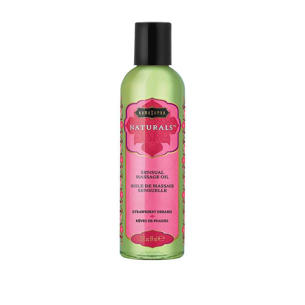 Naturals Massage Oil - Strawberry Dreams - 2 Fl Oz (59 ml) Luxe Ember Essentials