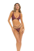 Lurex Dreams 2 Pc Set - Small/medium - Burgundy Luxe Ember Essentials