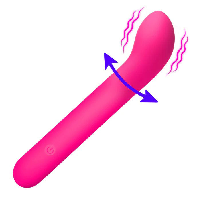 "G-Spot Flexible Silicone Vibrator - Pink BNG-AH875-PINK"
