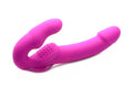 Evoke Rechargeable Vibrating Silicone Strapless Strap on - Pink Luxe Ember Essentials