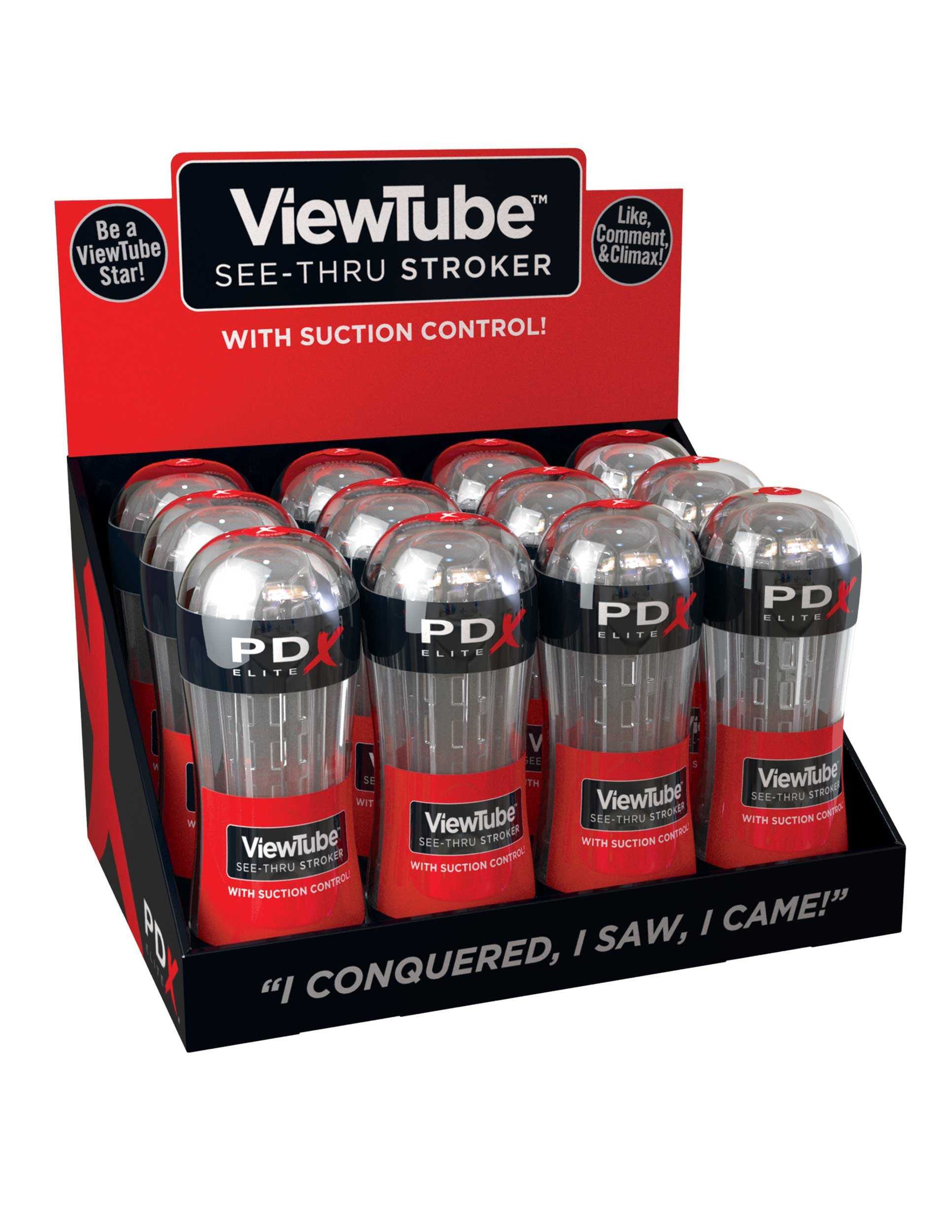 Viewtube Stroker Display - 12 Count Luxe Ember Essentials