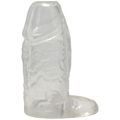 "Titanmen - Cock Sleeve With Ball Strap - 4.5 Inch Clear DJ3400-25-CD"