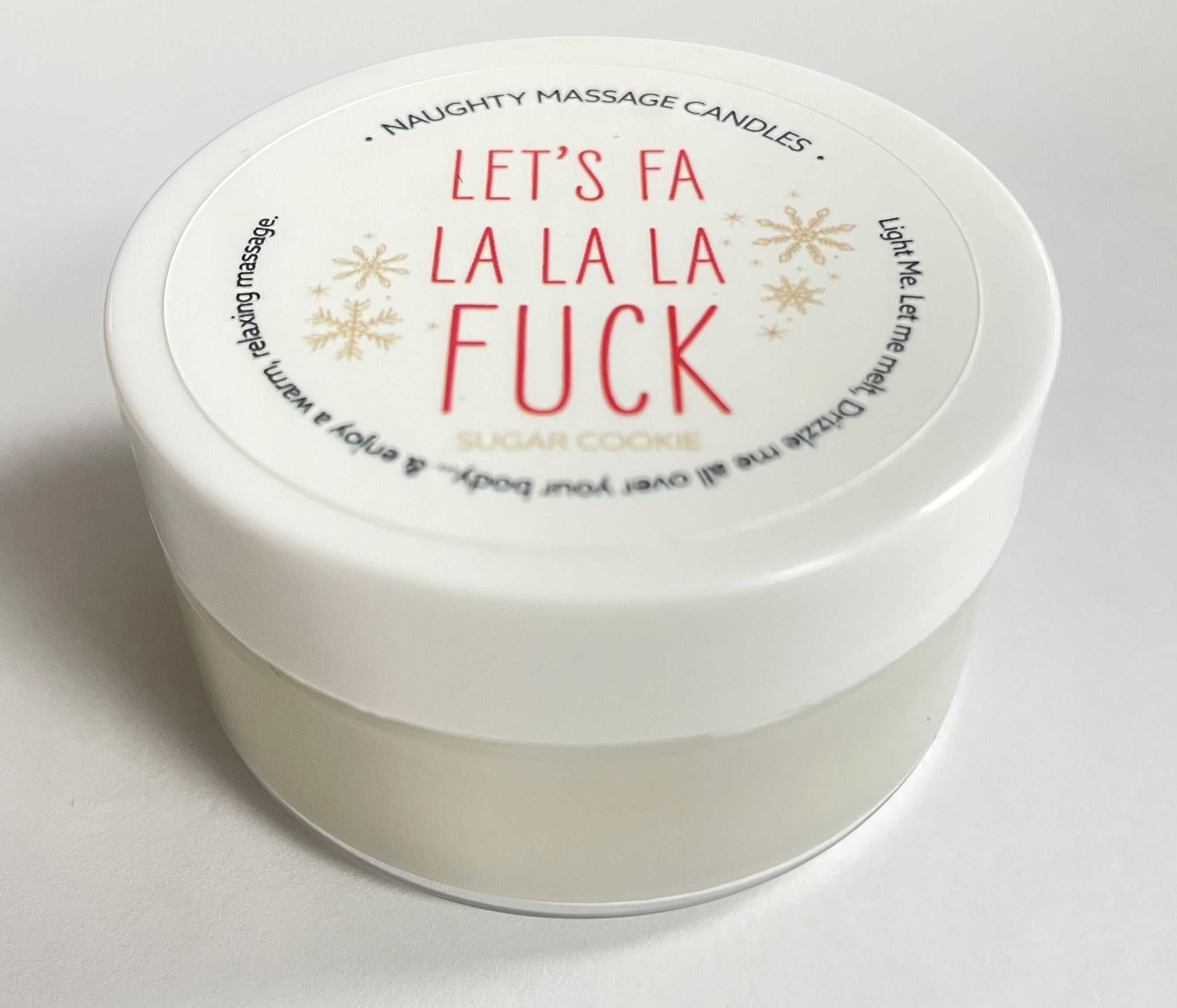 Let's Fa La La La Fuck Massage Candle - Sugar Cookie 1.7 Oz Luxe Ember Essentials