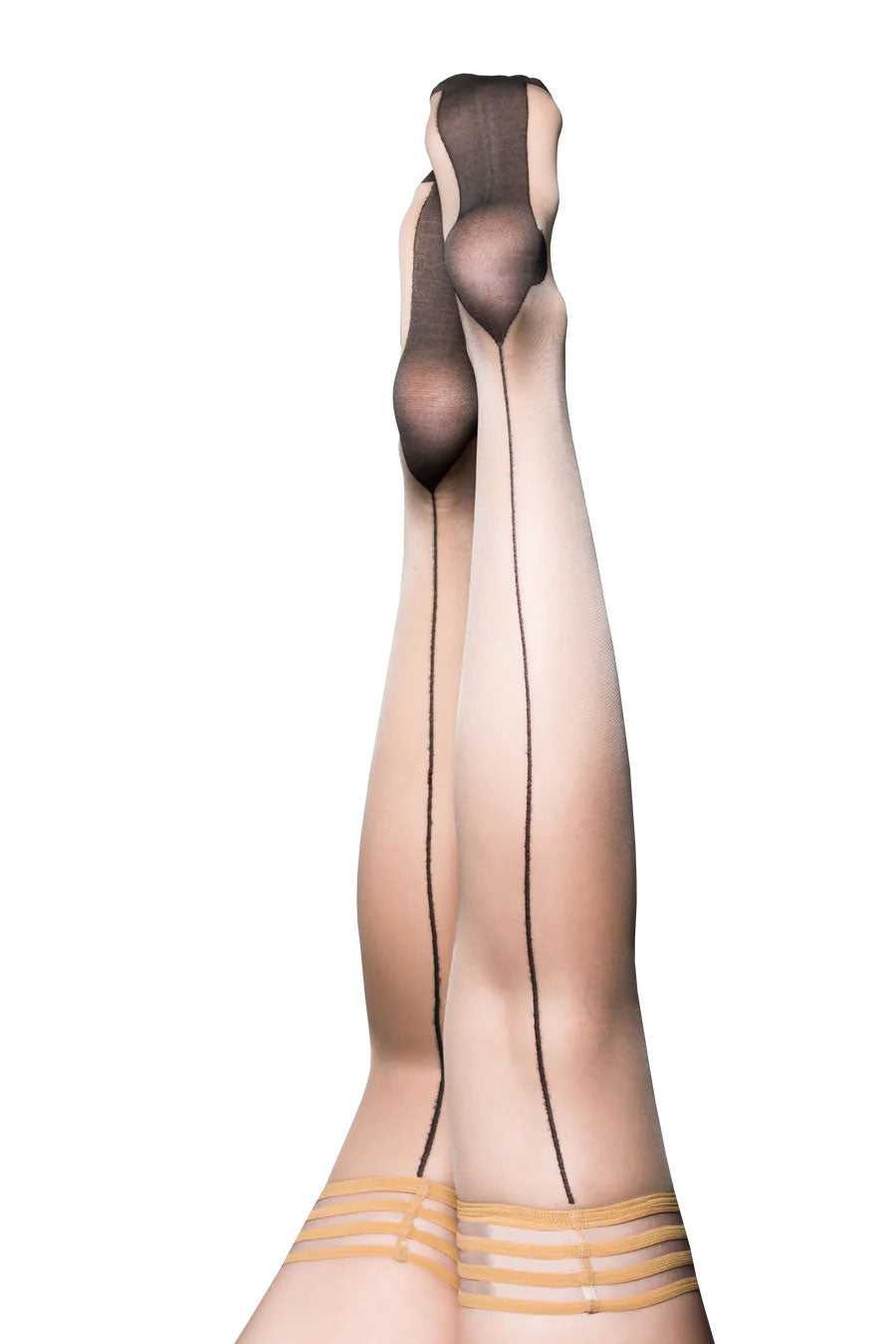Ruby - Cuban Heel Thigh High - Size a - Nude Luxe Ember Essentials