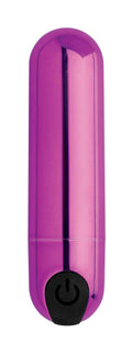 10x Rechargeable Vibrating Metallic Bullet - Purple Luxe Ember Essentials