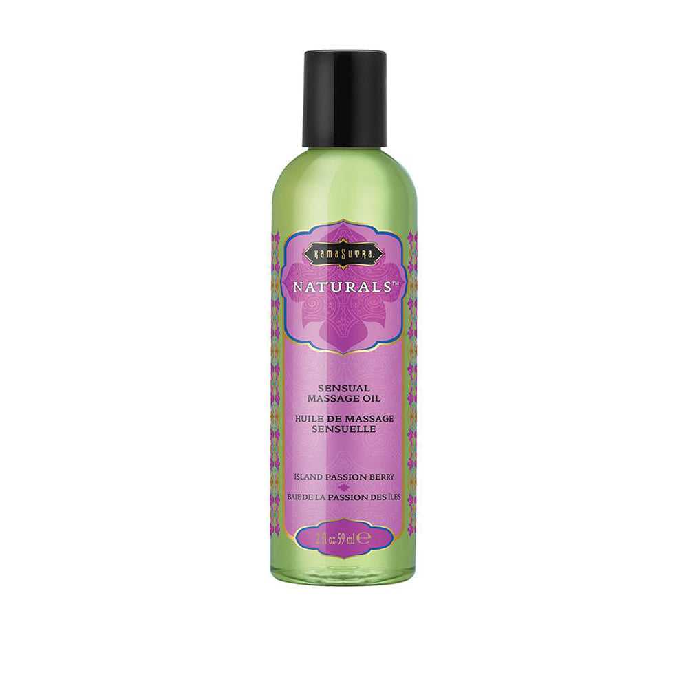 Naturals Massage Oil - Island Passion Berry - 2 Fl Oz (59 ml) Luxe Ember Essentials