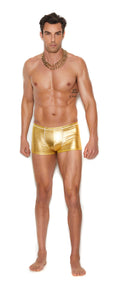 Men's Gold Lame Boxer Brief - Large/xlarge - Gold Luxe Ember Essentials