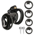 Hard Stop Double Ring Chastity Cage Luxe Ember Essentials