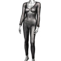 Radiance Crotchless Full Body Suit - Queen - Black Luxe Ember Essentials