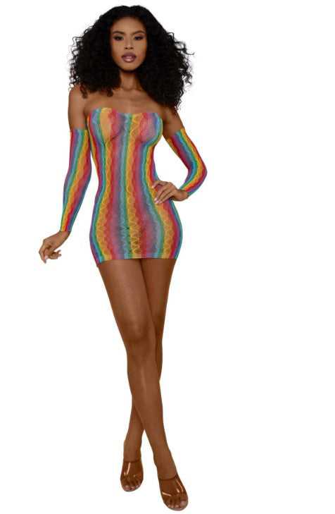 Rainbow Mini With Arm Warmers - Os - Rainbow Luxe Ember Essentials