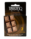 Trustex Flavored Lubricated Condoms - 3 Pack - Chocolate Luxe Ember Essentials