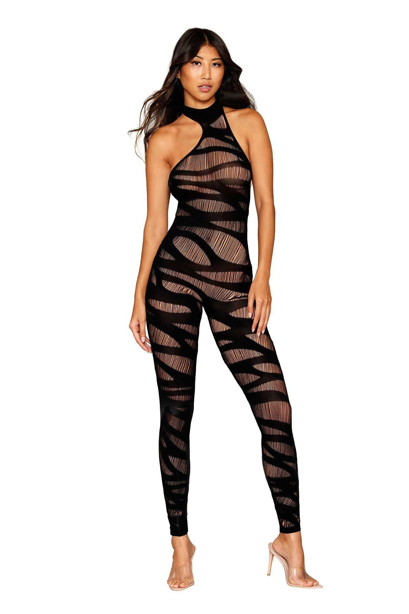 Bodystocking - One Size - Black Luxe Ember Essentials
