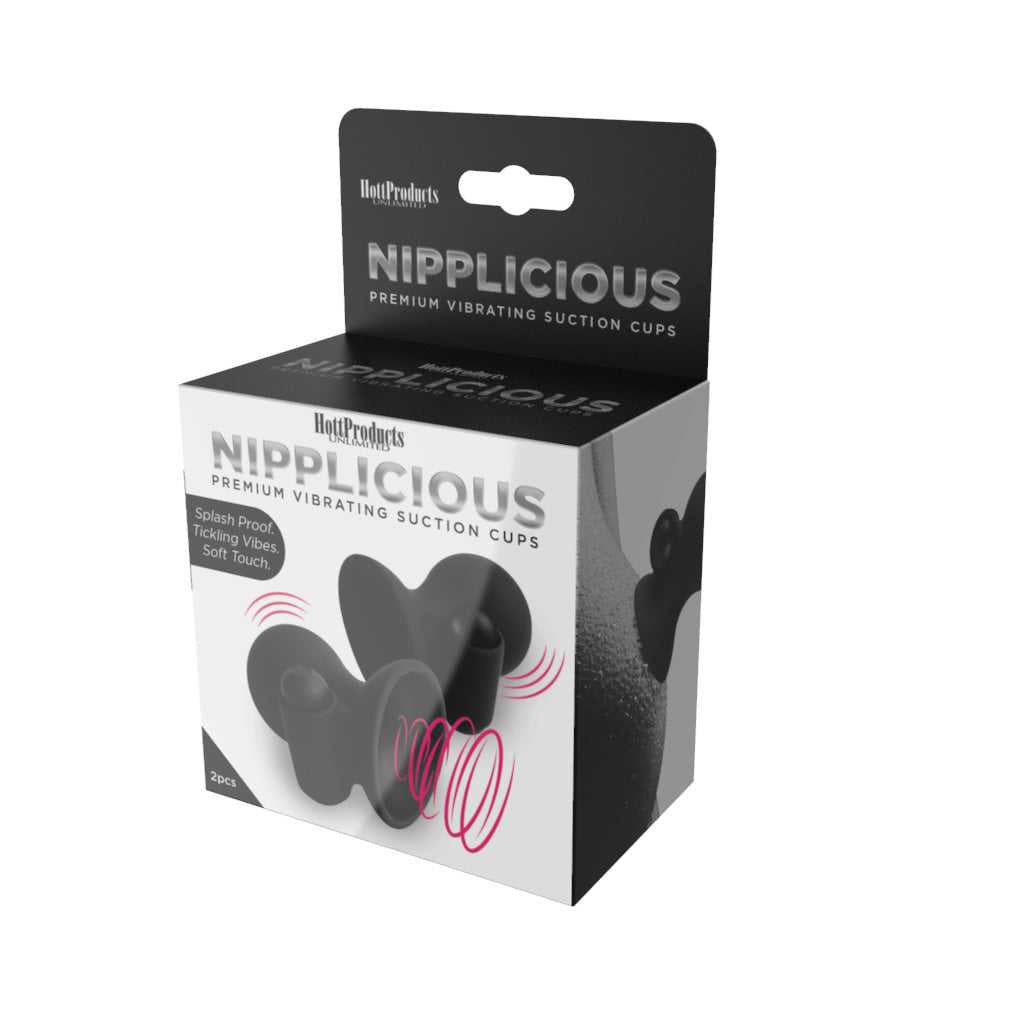 Nipplicious - Vibrating Nipple Suction Cups - Black Luxe Ember Essentials