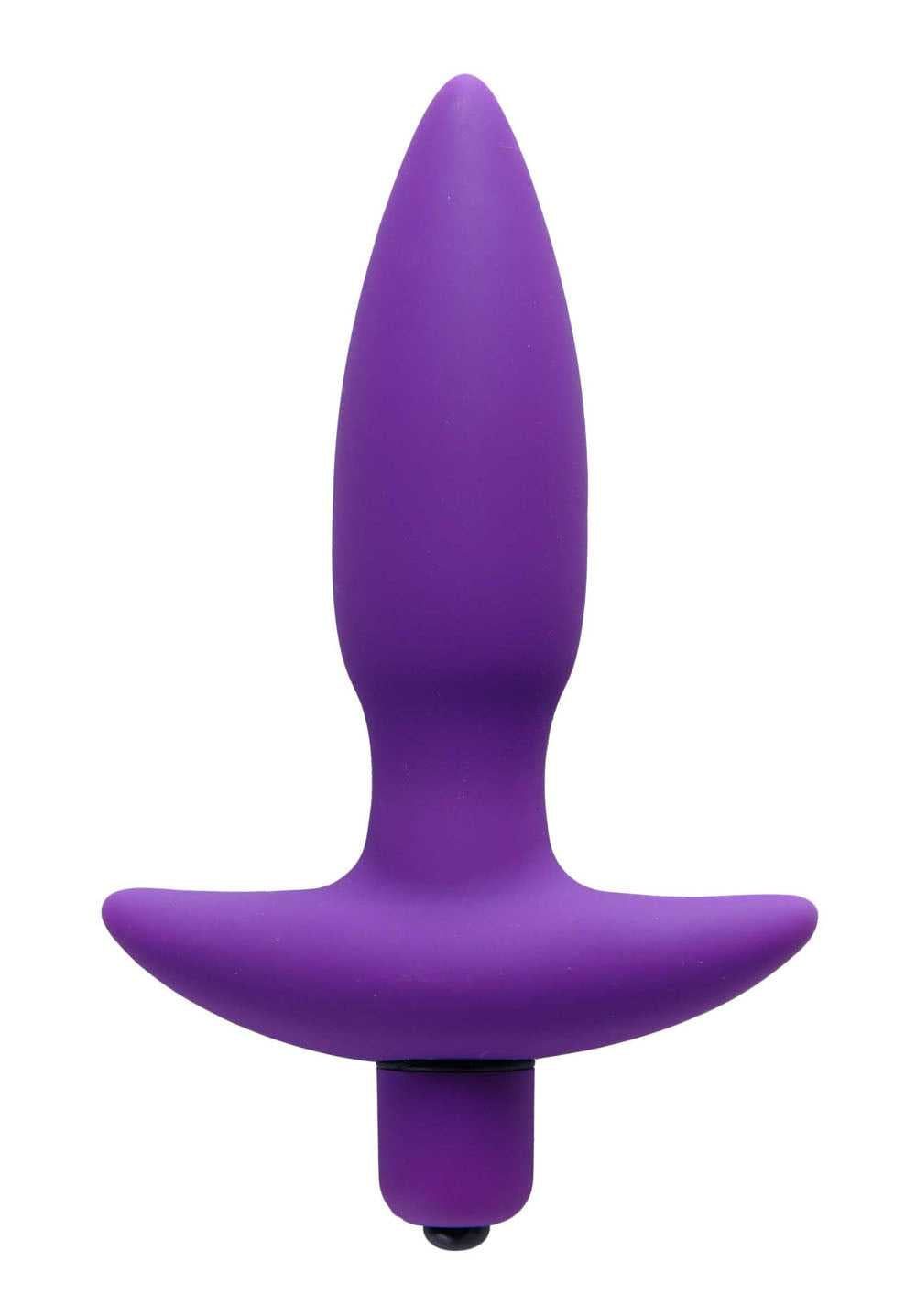 Aria Vibrating Silicone Anal Plug - Small Luxe Ember Essentials