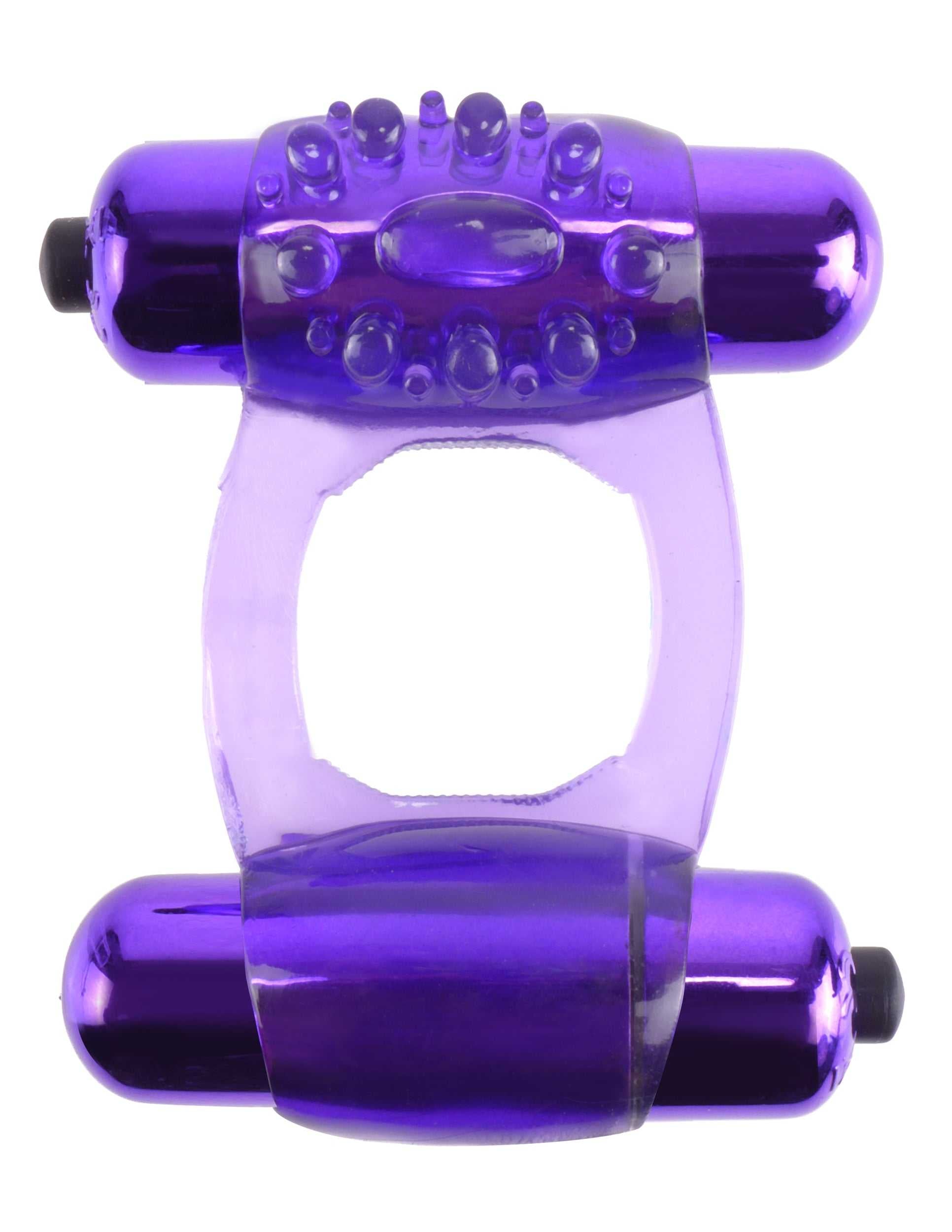 Fantasy C-Ringz Duo-Vibrating Super Ring Purple Luxe Ember Essentials