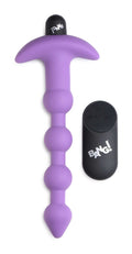 Bang - Vibrating Silicone Anal Beads and Remote Control - Purple Luxe Ember Essentials