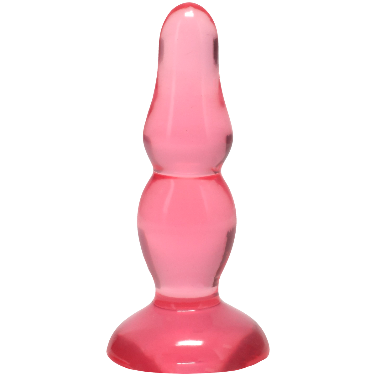 "Crystal Jellies - Novice Pop Plug - 4 Inch Pink DJ0283-17-CD"