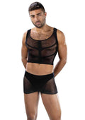Fishnet Armor 2 Piece Set - Os - Black Luxe Ember Essentials