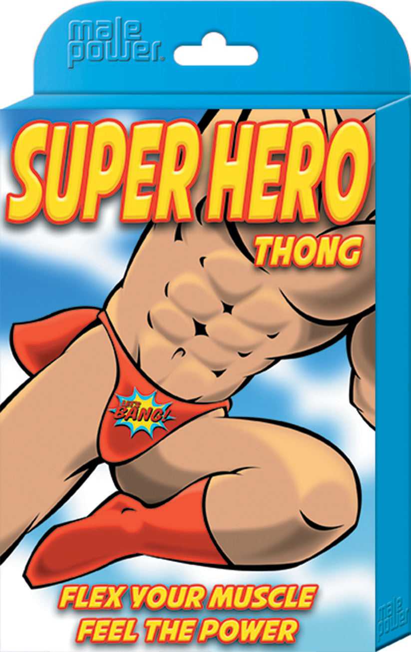 Super Hero Thong - One Size - Red Luxe Ember Essentials