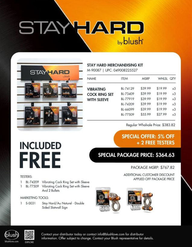 "Stay Hard Merchandising Kit M-90087"