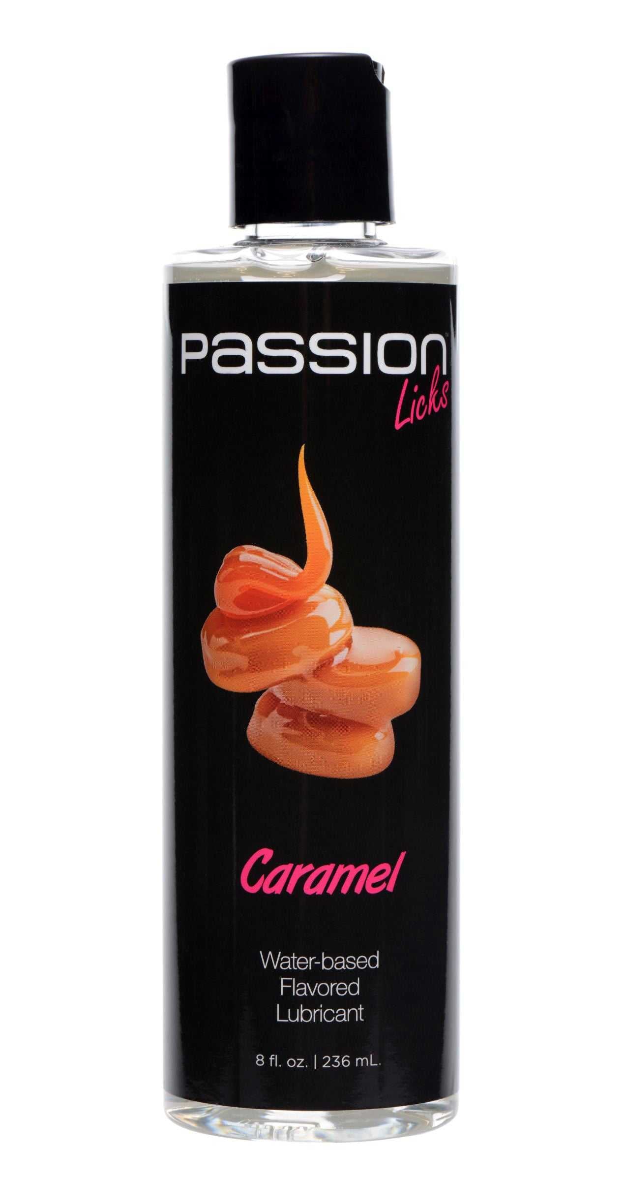 Passion Licks Caramel Water Based Flavored Lubricant 8 Oz Luxe Ember Essentials