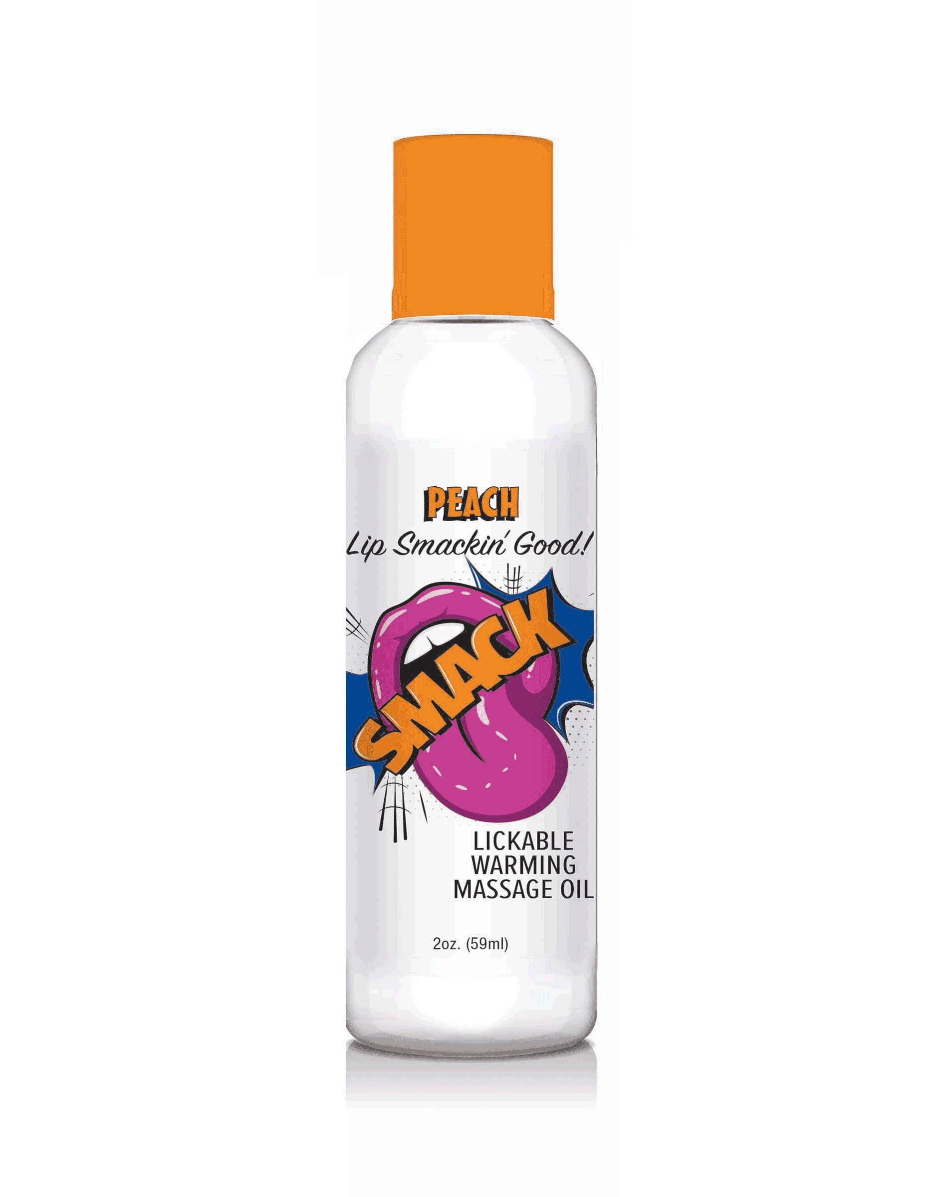 Smack Warming and Lickable Massage Oil - Peach 2 Oz Luxe Ember Essentials