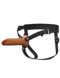 Fantasy X-Tensions Elite 6" Silicone Hollow Strap Dual Density Brown Luxe Ember Essentials