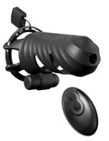 "Fantasy C-Ringz Remote-Controlled Vibrating Cock Blocker - Black PD5971-23"