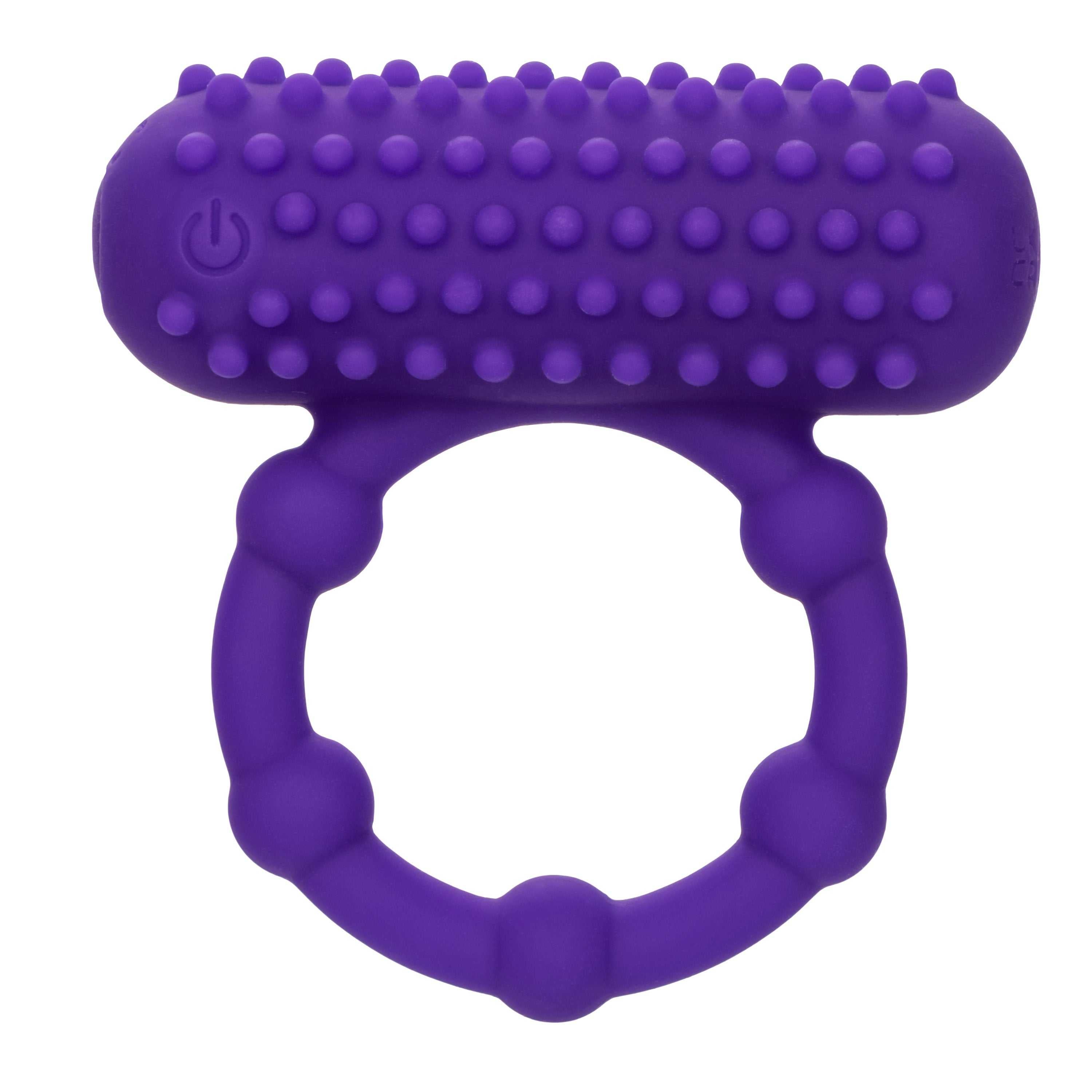 Silicone Rechargeable 5 Bead Maximus Ring - Purple Luxe Ember Essentials