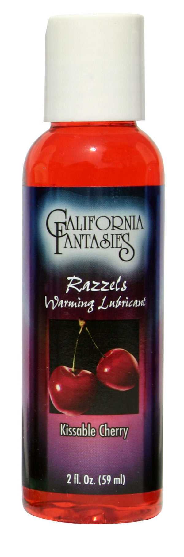 Razzels Warming Lubricant - Kissable Cherry - 2.5 Fl. Oz. Bottle Luxe Ember Essentials