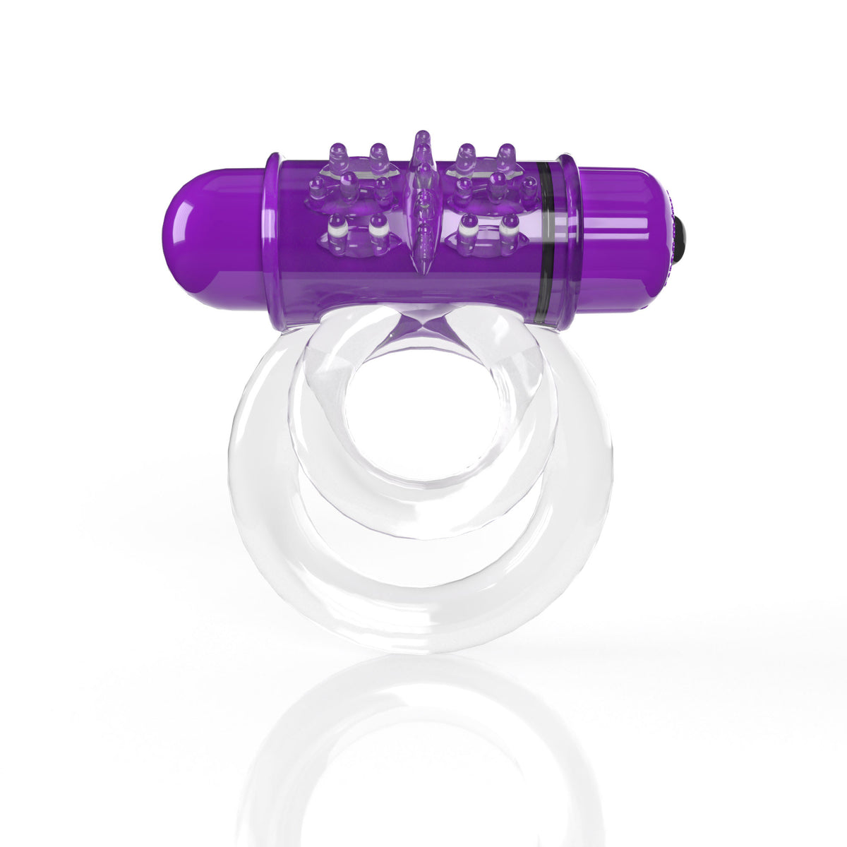 "Screaming O 4t - Double O 6 Super Powered Vibrating Double Ring - Grape SO-4TD6-GP"