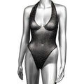 Radiance Deep v Body Suit - Queen - Black Luxe Ember Essentials