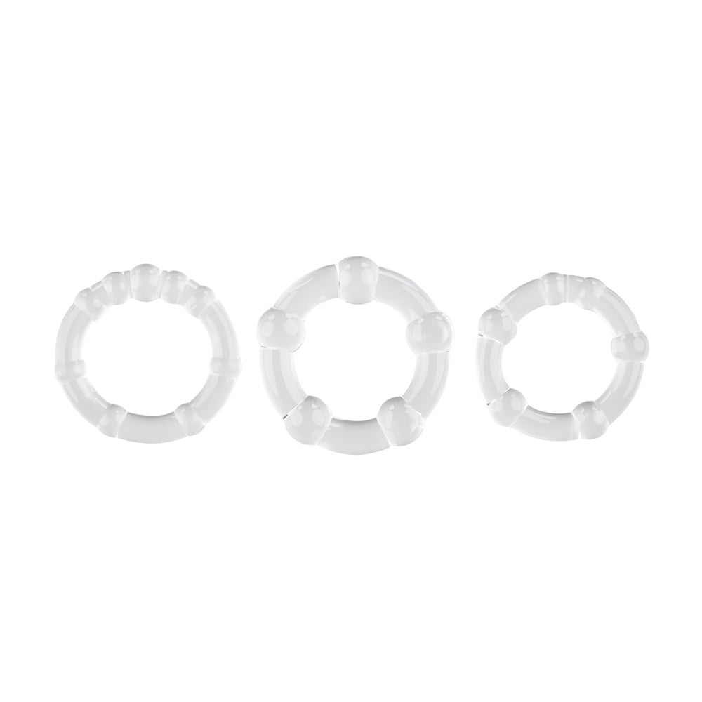 Erection Rings - Clear Luxe Ember Essentials