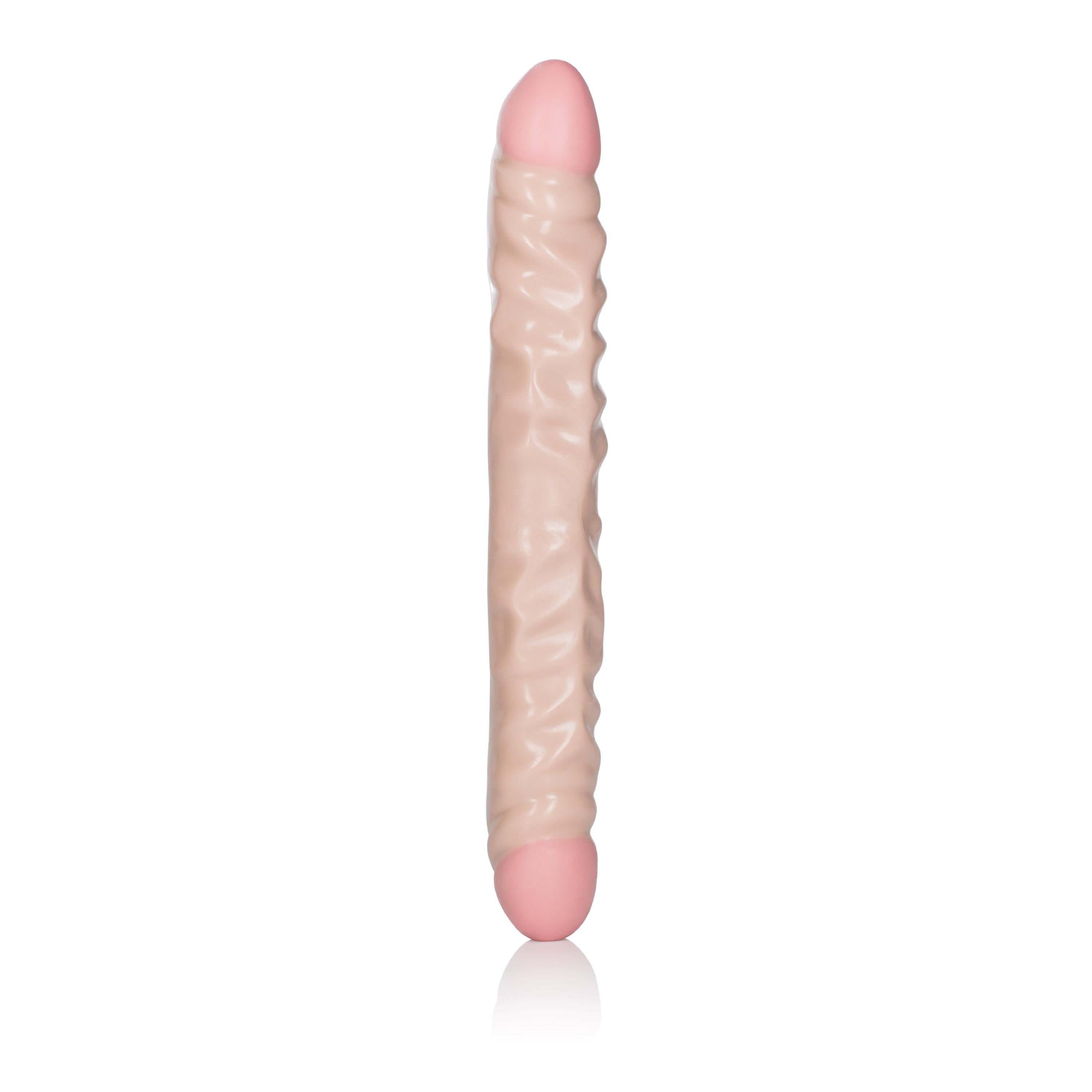 Ivory Duo 12 Inches Veined Double Dong Luxe Ember Essentials