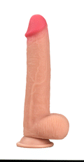 Real Skin 8" Dual Layer Dildo - Beige Luxe Ember Essentials