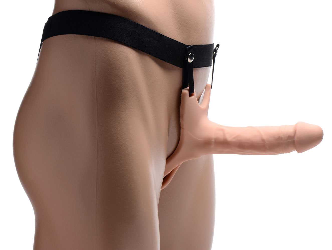 Hollow Silicone Dildo Strap-on - Flesh Luxe Ember Essentials
