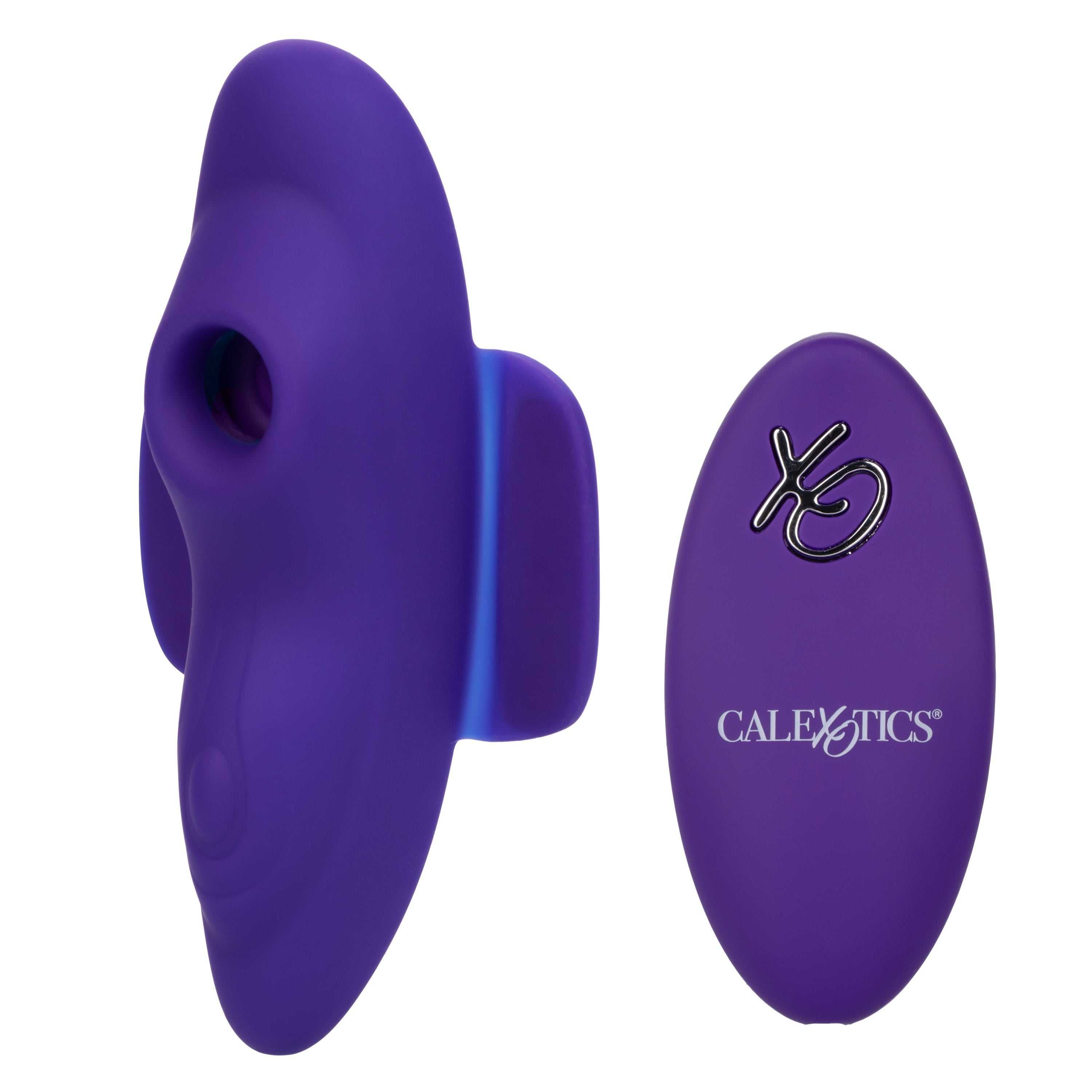 Lock-N-Play Remote Suction Panty Teaser - Purple Luxe Ember Essentials