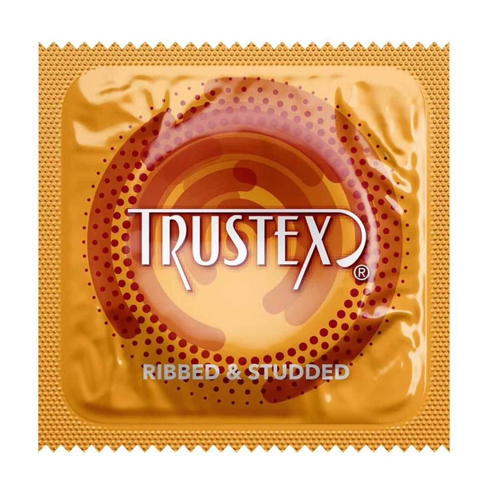 Trustex Ribbed and Studded - 1000 Piece Case Luxe Ember Essentials